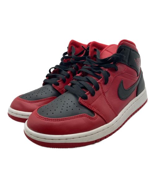 NIKE（ナイキ）NIKE (ナイキ) AIR JORDAN 1 MID　554724-660　ブラック×レッド　 ブラック×レッド サイズ:26cmの古着・服飾アイテム