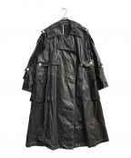 MAISON SPECIALメイソン スペシャル）の古着「Multi Fabric Over Size Trench　マルチファブリックオーバーサイズトレンチ　21231165201」｜ブラック