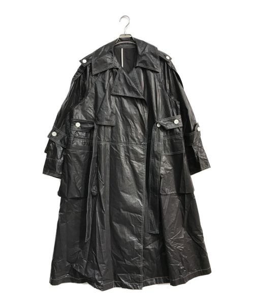 MAISON SPECIAL（メイソン スペシャル）MAISON SPECIAL (メゾンスペシャル) Multi Fabric Over Size Trench　マルチファブリックオーバーサイズトレンチ　21231165201 ブラック サイズ:FREEの古着・服飾アイテム