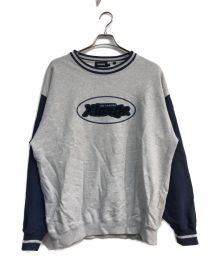 X-LARGE（エクストララージ）の古着「RETRO CREW NECK SWEAT　　グレー×ブルー　」｜グレー×ブルー