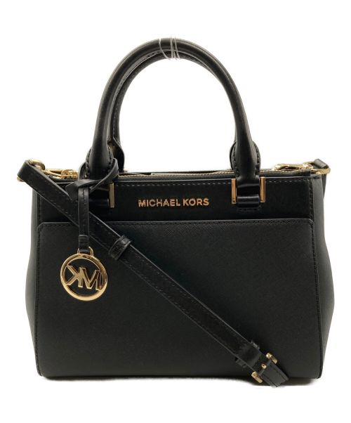 MICHAEL KORS（マイケルコース）MICHAEL KORS (マイケルコース) 2WAYバッグ ブラック ブラックの古着・服飾アイテム