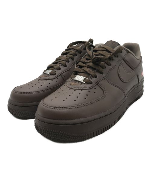 NIKE（ナイキ）NIKE (ナイキ) SUPREME (シュプリーム) Air Force 1 Low “Baroque Brown”　エアフォース1　コラボスニーカー　ブラウン　2023年モデル サイズ:25.5cm 未使用品の古着・服飾アイテム