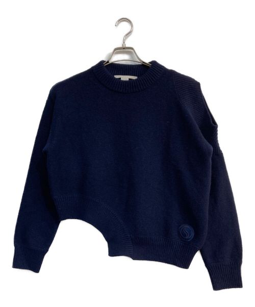 STELLA McCARTNEY（ステラマッカートニー）STELLA McCARTNEY (ステラマッカートニー) Dark blue cashmere blend sweater　6K0280 ネイビー サイズ:36の古着・服飾アイテム