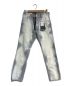 DSQUARED2（ディースクエアード）の古着「ブリーチ加工ヒッコリーデニムパンツ　S71LB0865　	21SS SEXY MERCURY JEAN」｜インディゴ