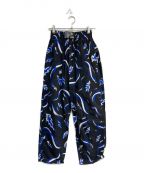 CHALLENGERチャレンジャー）の古着「FIRE LEAF PANTS　CLG-PT 022-002」｜ブラック×ブルー