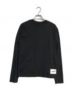 JIL SANDER+ジルサンダープラス）の古着「ロゴラベルカットソー　J40GC0002 J45048」｜ブラック