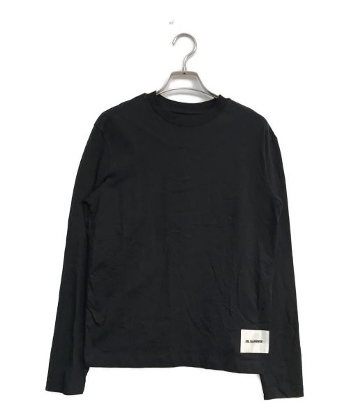 JIL SANDER+（ジルサンダープラス）JIL SANDER+ (ジルサンダープラス) ロゴラベルカットソー　J40GC0002 J45048 ブラック サイズ:XSの古着・服飾アイテム