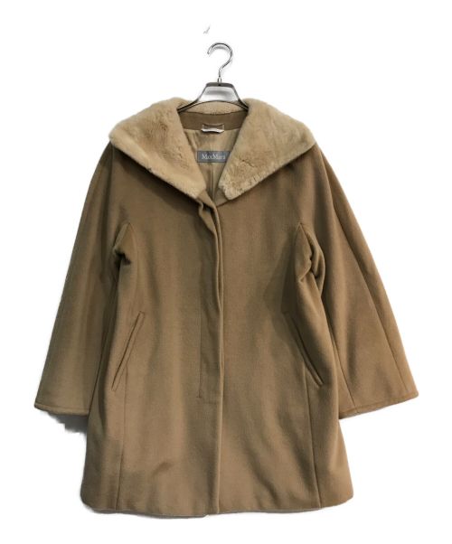 MaxMara（マックスマーラ）MaxMara (マックスマーラ) ウールコート ベージュ サイズ:42の古着・服飾アイテム