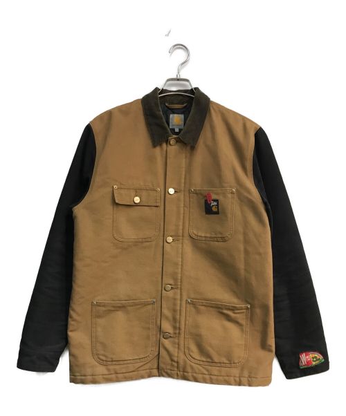 Carhartt WIP（カーハート ワークインプログレス）Carhartt WIP (カーハートダブリューアイピー) Patta (パタ) CHORE JACKET ブラウン×ブラック サイズ:Lの古着・服飾アイテム