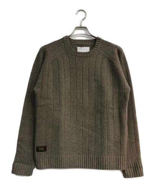 WTAPS（ダブルタップス）WTAPS (ダブルタップス) DECK CREW SWEATER　172MADT-KNM02 ブラウン サイズ:1の古着・服飾アイテム