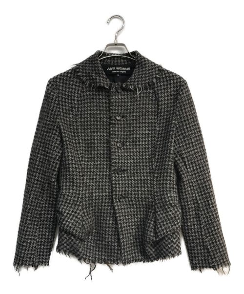 JUNYA WATANABE COMME des GARCONS（(ジュンヤワタナベ コムデギャルソン）JUNYA WATANABE COMME des GARCONS ((ジュンヤワタナベ コムデギャルソン) ウールチェックジャケット　JK-J007　	03AW  グレー×ネイビー サイズ:Mの古着・服飾アイテム