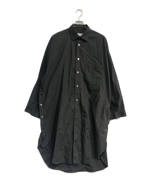 MAISON SPECIAL（メゾンスペシャル）MAISON SPECIAL (メゾンスペシャル) Prime-Over Typewriter Maxi Shirt Coat　11231311218 ブラック サイズ:01の古着・服飾アイテム