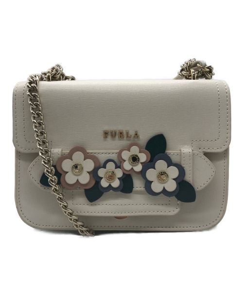 FURLA（フルラ）FURLA (フルラ) チェーンショルダーバッグ 1006245 ホワイトの古着・服飾アイテム