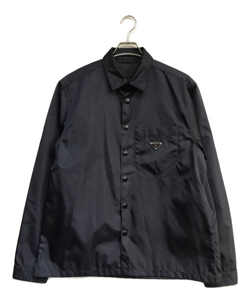 PRADA（プラダ）PRADA (プラダ) Re-nylon シャツ　SC514　ACU1 2022 895  ネイビー サイズ:Mの古着・服飾アイテム