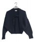 HYKE（ハイク）の古着「C/N GANSEY SWEATER BOLERO　211-11228　	21SS」｜ネイビー