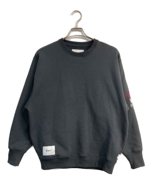 WTAPS（ダブルタップス）WTAPS (ダブルタップス) AII 01 / SWEATER / COTTON.　232ATDT-CSM18　 PROTECT グレー サイズ:1の古着・服飾アイテム