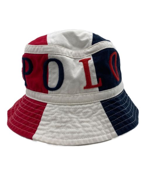 POLO RALPH LAUREN（ポロ・ラルフローレン）POLO RALPH LAUREN (ポロ・ラルフローレン) tokyo Stadium ハット ネイビー×レッドの古着・服飾アイテム