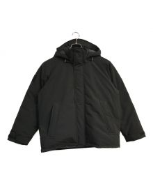 DANTON（ダントン）の古着「DOWN ARMY HOODED JACKET　DT-A0030 LAS　ブラック」｜ブラック