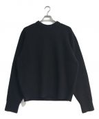 universal productsユニバーサルプロダクツ）の古着「Low Gauge Crew Neck Sweater　233-60205　23AW」｜ブラック