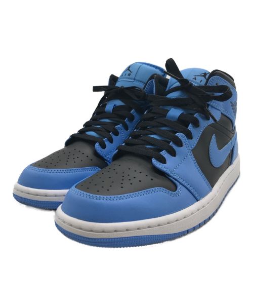 NIKE（ナイキ）NIKE (ナイキ) Air Jordan 1 Mid University Blue DQ8426-401 ブルー×ブラック サイズ:27cmの古着・服飾アイテム