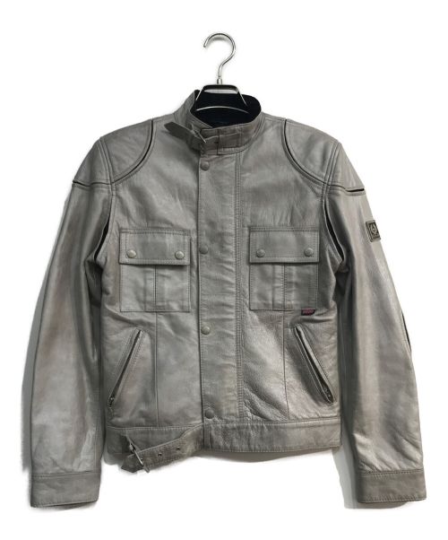 BELSTAFF（ベルスタッフ）BELSTAFF (ベルスタッフ) レザーライダースジャケット　	GOLD LABEL イタリア製 グレー サイズ:42の古着・服飾アイテム