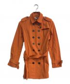BURBERRY LONDONバーバリーロンドン）の古着「ショートトレンチコート」｜オレンジ