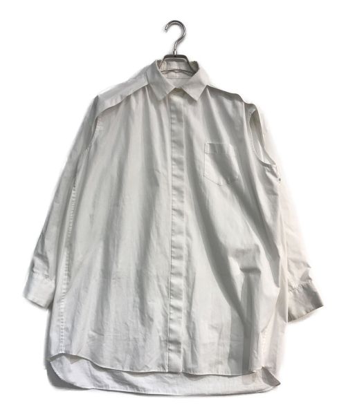 sacai（サカイ）sacai (サカイ) Bianco maxi shirt with cut-out sleeves　23-06530 ホワイト サイズ:1の古着・服飾アイテム