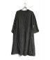 nest Robe（ネストローブ）の古着「リネンカラーギンガム2wayワンピース　01224-1260」｜グレー×ブラック