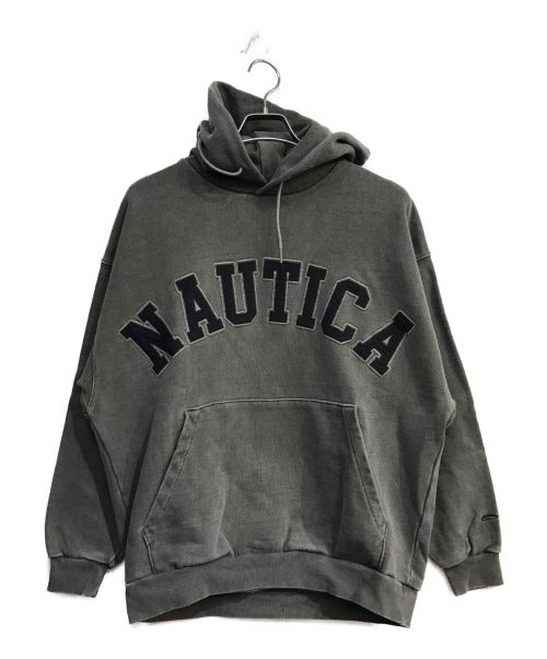 NAUTICA（ノーティカ）NAUTICA (ノーティカ) ロゴ刺繍パーカー　221-1220　	22SS  グレー サイズ:Sの古着・服飾アイテム