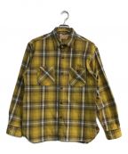 SUGAR CANEシュガーケーン）の古着「TWILL CHECK WORK SHIRT　SC28957」｜イエロー