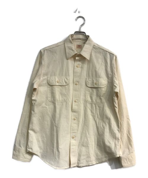 SUGAR CANE（シュガーケーン）SUGAR CANE (シュガーケーン) WHITE CHAMBRAY WORK SHIRT　SC27851 アイボリー サイズ:Mの古着・服飾アイテム