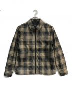 SATURDAYS SURF NYCサタデーズサーフニューヨーク）の古着「Garrett Shirt Jacket　BBL-60060　パデットシャツジャケット　ベージュ」｜ベージュ