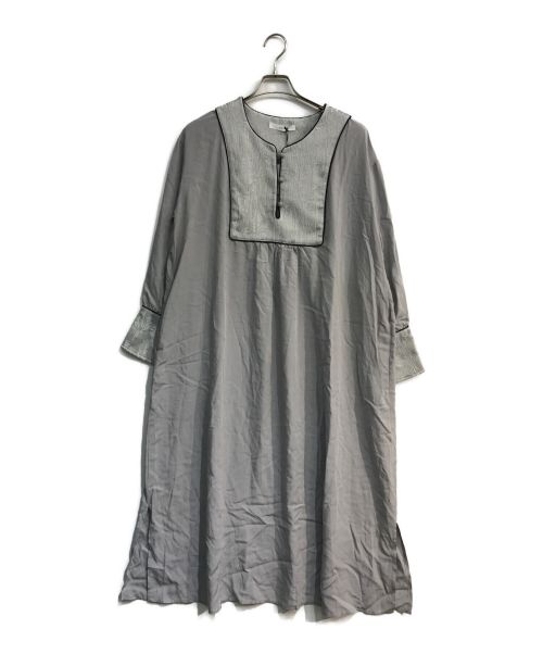 kelen（ケレン）kelen (ケレン) MILO JACQUARD コンビドレス　LKL23HOP2011 グレー サイズ:Ｍの古着・服飾アイテム