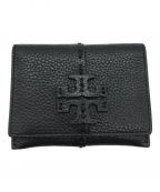 TORY BURCHトリーバーチ）の古着「MCGRAW FLAP CARD CASE」｜ブラック