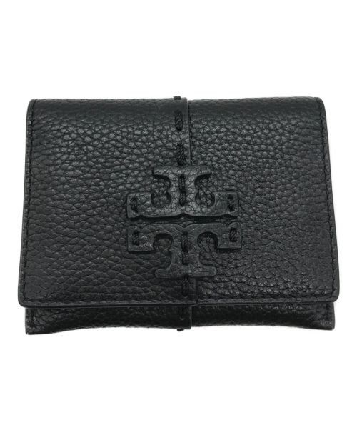 TORY BURCH（トリーバーチ）TORY BURCH (トリーバーチ) MCGRAW FLAP CARD CASE ブラックの古着・服飾アイテム