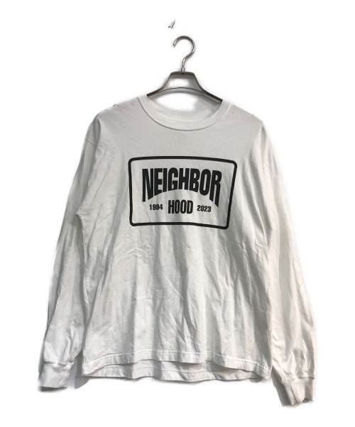 NEIGHBORHOOD（ネイバーフッド）NEIGHBORHOOD (ネイバーフッド) ロゴプリントカットソー ホワイト サイズ:Ｍの古着・服飾アイテム