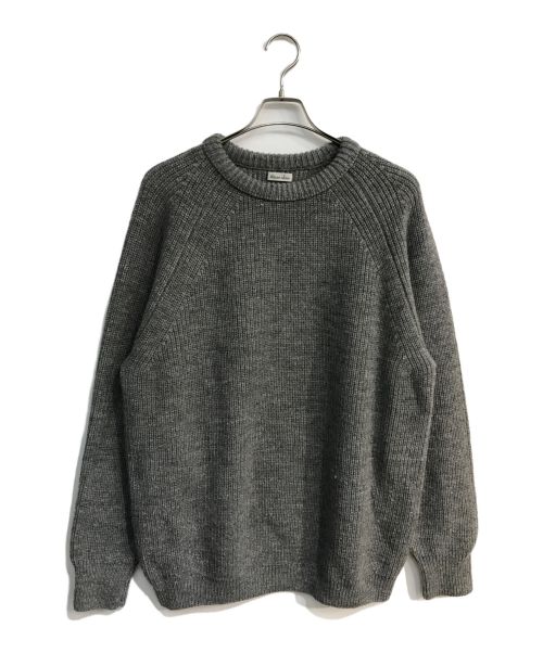 STEVEN ALAN（スティーブンアラン）STEVEN ALAN (スティーブンアラン) WL/LI AZE CREW NECK KNIT-LOOSE グレー サイズ:XLの古着・服飾アイテム