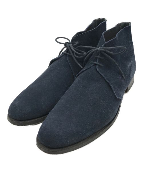 Crockett & Jones（クロケット＆ジョーンズ）Crockett & Jones (クロケット＆ジョーンズ) チャッカーブーツ　8489 	CHUKKA　スエードブーツ　ネイビー ネイビー サイズ:8 1/2の古着・服飾アイテム