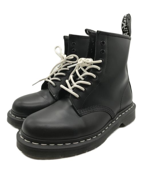 Dr.Martens（ドクターマーチン）Dr.Martens (ドクターマーチン) 1460 WHITE STITCH 8ホールブーツ ブラック サイズ:USL 8の古着・服飾アイテム