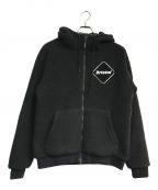 F.C.R.B.エフシーアールビー）の古着「POLARTEC BOA FLEECE BIG STAR HOODIE　FCRB-202057」｜ブラック