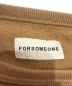 中古・古着 FORSOMEONE (フォーサムワン) ”BONE” SWEAT　78000159 ブラウン サイズ:48：5800円