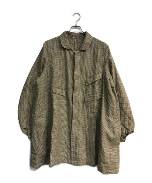 ANATOMICA（アナトミカ）ANATOMICA (アナトミカ) ARTHUR ジャケット	リネン混　千鳥柄 ベージュ サイズ:3の古着・服飾アイテム