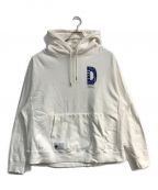 Denhamデンハム）の古着「STITCH HOODY　パーカー　ホワイト」｜ホワイト