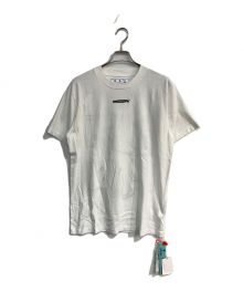 OFFWHITE（オフホワイト）の古着「BARREL WORKER S/S SLIM TEE　20SS 　OMAA027E20JER021　ロゴ刺繍Tシャツ」｜ホワイト