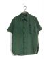 Needles（ニードルズ）の古着「S/S Work Shirt - Poly Cloth　IN136」｜グリーン