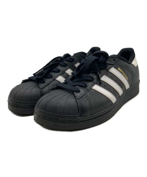 adidas（アディダス）adidas (アディダス) スーパースター ローカットスニーカー　B27140 ブラック サイズ:23.5cmの古着・服飾アイテム