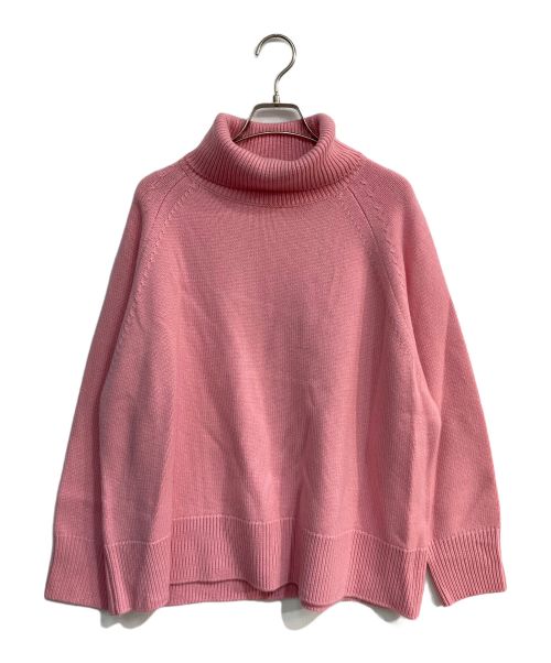 ebure（エブール）ebure (エブール) Ron Herman (ロンハーマン) Low gauge Cashmere Turtle Knit　ローゲージカシミヤタートルニット　3810800394 ピンク サイズ:38 未使用品の古着・服飾アイテム