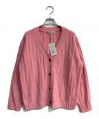 ebure×Ron Hermanエブール×ロンハーマン）の古着「Low Gauge Cashmere Cardigan　ローゲージカシミヤカーディガン　3810800395」｜ピンク