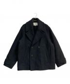 STUDIO NICHOLSONスタジオ ニコルソン）の古着「WOOL COATING PEA COAT」｜ブラック