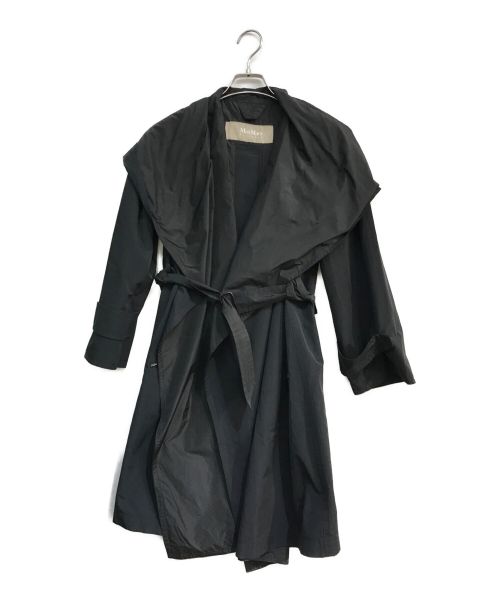 MaxMara RAINWEAR（マックスマーラ レインコート）MaxMara RAINWEAR (マックスマーラ レインコート) フーデッドコート　10211724 ブラック サイズ:36の古着・服飾アイテム